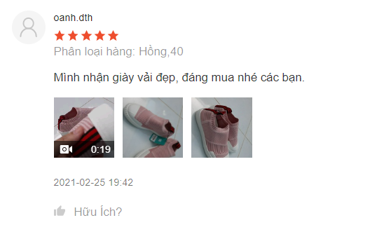Đánh giá chất lượng giày lười nữ 