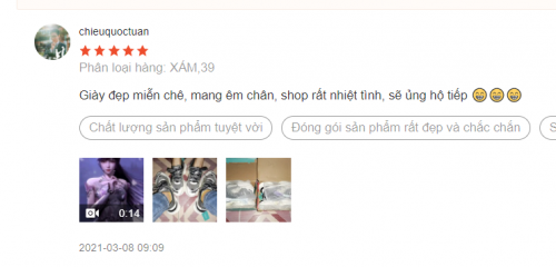 đánh giá giày cặp đôi MINSU