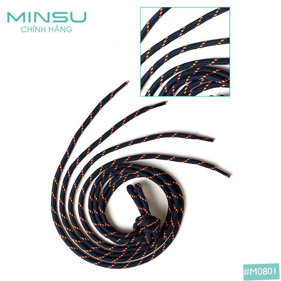 Dây Giày Tròn Rằn Ri 3 Sọc MINSU
