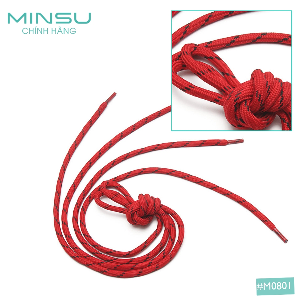 Dây Giày Tròn Rằn Ri 3 Sọc MINSU