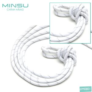 Dây Giày Tròn Rằn Ri 3 Sọc MINSU