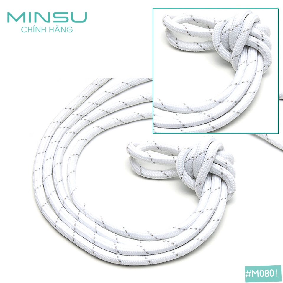Dây Giày Tròn Rằn Ri 3 Sọc MINSU