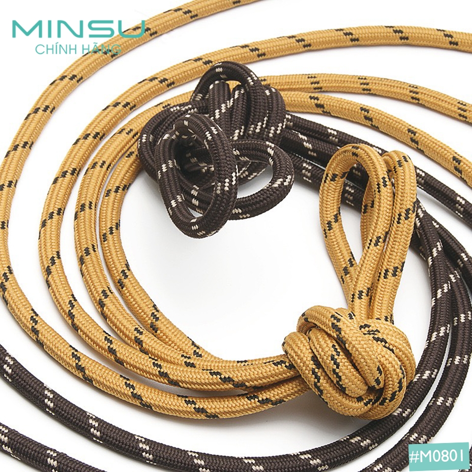 Dây Giày Tròn Rằn Ri 3 Sọc MINSU