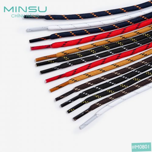 Dây Giày Tròn Rằn Ri 3 Sọc MINSU