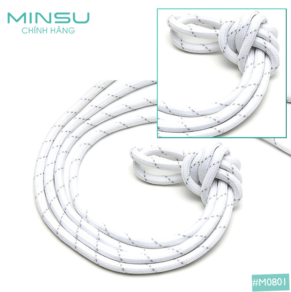 Dây Giày Tròn Rằn Ri 3 Sọc MINSU