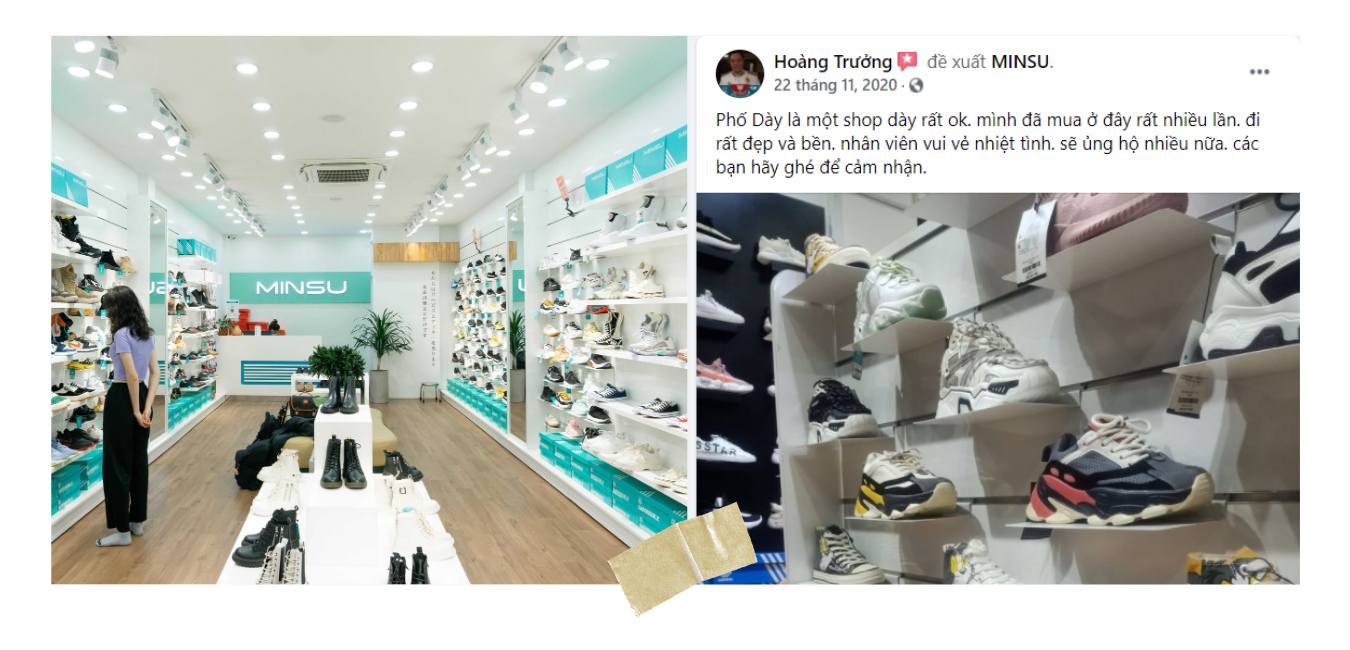 feedback khách hàng về shop giày MINSU