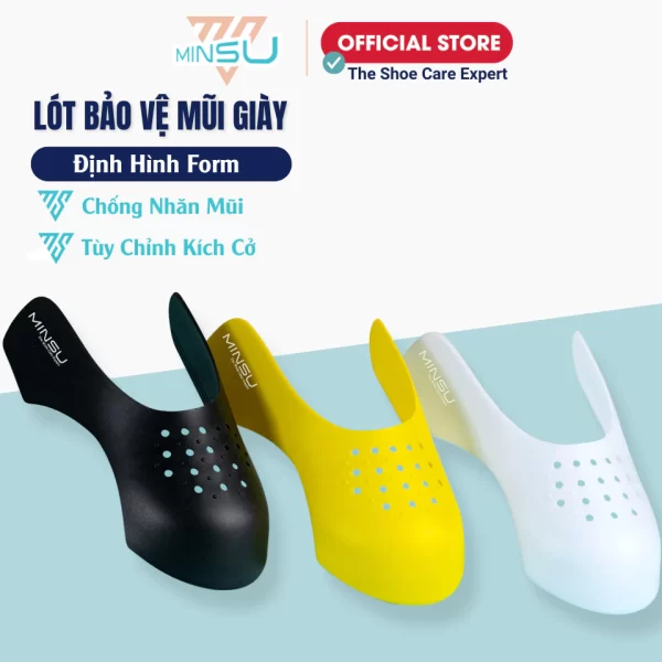 Cặp Lót Bảo Vệ Mũi Giày Shoe Shield MINSU M2313 Độn Chống Nhăn, Giữ Form Dáng Mũi Giày Thể Thao Sneaker