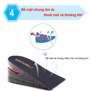 miếng lót giày tăng chiều cao nam có đệm khí