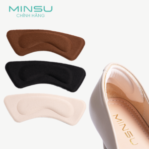 Miếng Lót Gót Giày 4D Bảo Vệ Gót Chân MINSU M5503 Chống Trầy,Chuyên Cho Giày Cao Gót