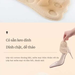 Miếng lót mũi giày cao gót có keo dán sẵn
