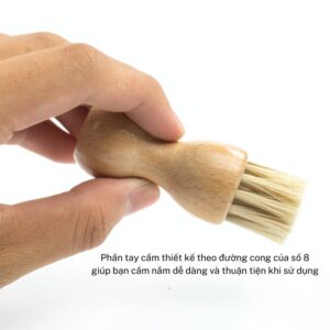 Alternative view of Bàn Chải Lấy Xi Lông Heo Đầu Tròn Mini MINSU m2419 Đánh Kẽ Chi Tiết Nhỏ