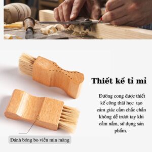 Alternative view of Bàn Chải Lấy Xi Đánh Giày MINSU M2420 Chuyên Dùng Để Chấm Quét Xi Cho Giày Da Bằng Lông Heo Cao Cấp