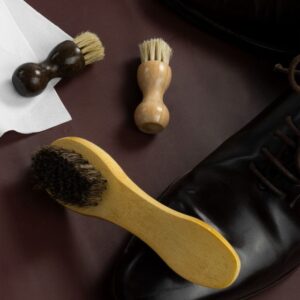 Alternative view of Bàn Chải Lông Ngựa 2 Đầu MINSU M2417 Chức Năng 2-Trong-1 Trét Xi Giầy Và Làm Sạch Đồ Da Vệ Sinh Giày Chi Tiết Nhỏ