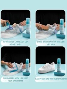 Hướng dẫn sử dụng chai vệ sinh giày super oxygen MINSU