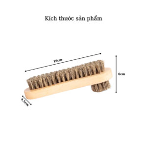 Alternative view of Bàn Chải Đánh Giày Lông Heo 2 Mặt Đa Năng MINSU M2432 Vệ Sinh làm Sạch, Đánh Bóng, Lấy Và Quét Xi Cho Giày Da, Sneaker