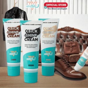 Kem Đánh Bóng Giày Siêu Nhanh MINSU Quick Shine Shoe Cream M7946 Xi Kem Đánh Bóng Tức Thì và Cung Cấp Dưỡng Da Nhẹ