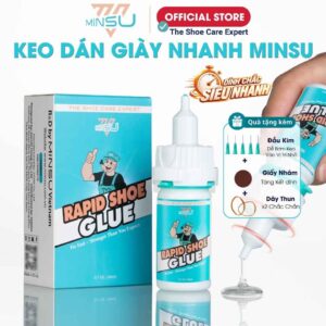 Keo Dán Giày Siêu Nhanh MINSU Rapid Shoe Glue M2588 Chuyên Dụng Cho Giày Dép Da, Giày Thể Thao Sneaker, Cao Gót An Toàn